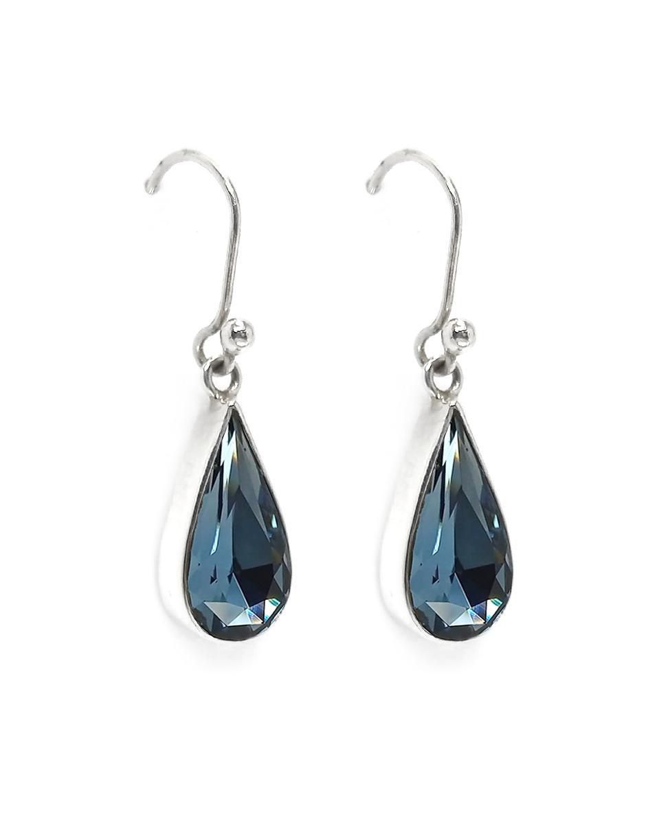 Collar y aretes plata .925 cristales swarovski