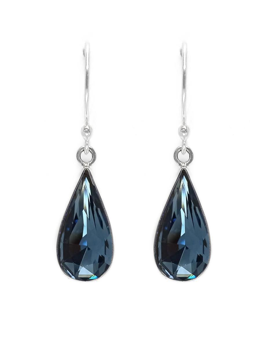 Collar y aretes plata .925 cristales swarovski
