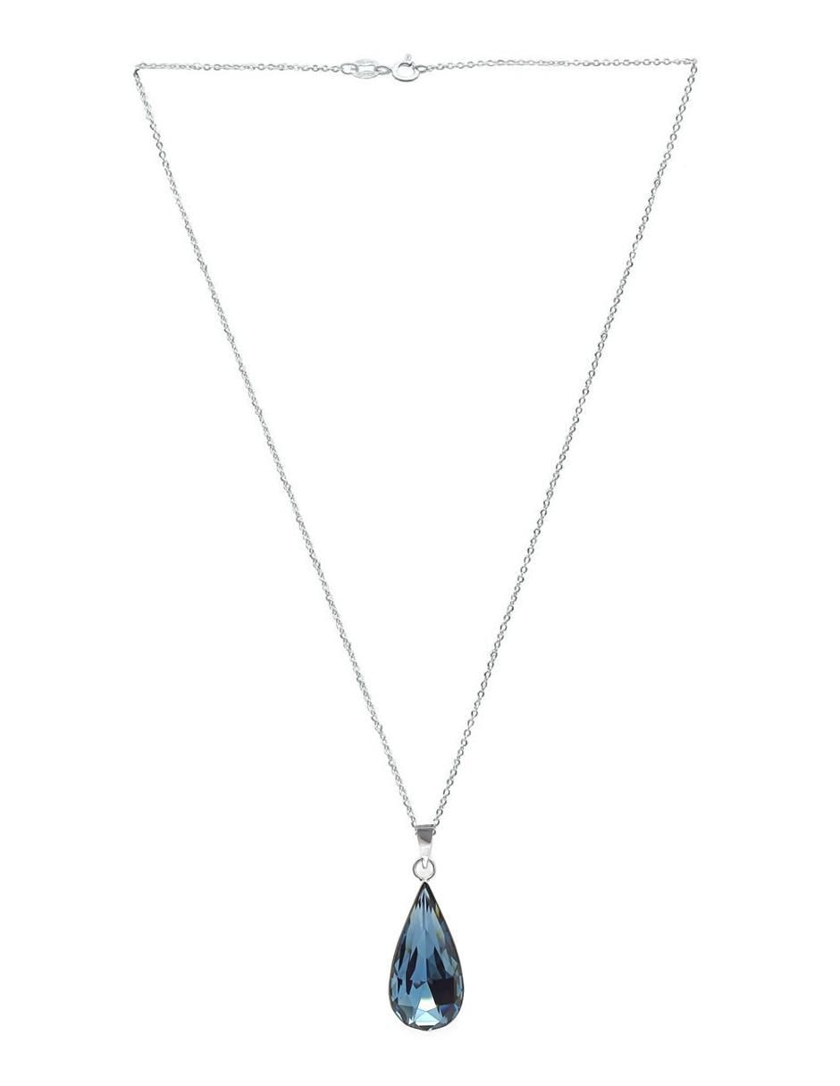 Collar y aretes plata .925 cristales swarovski 5