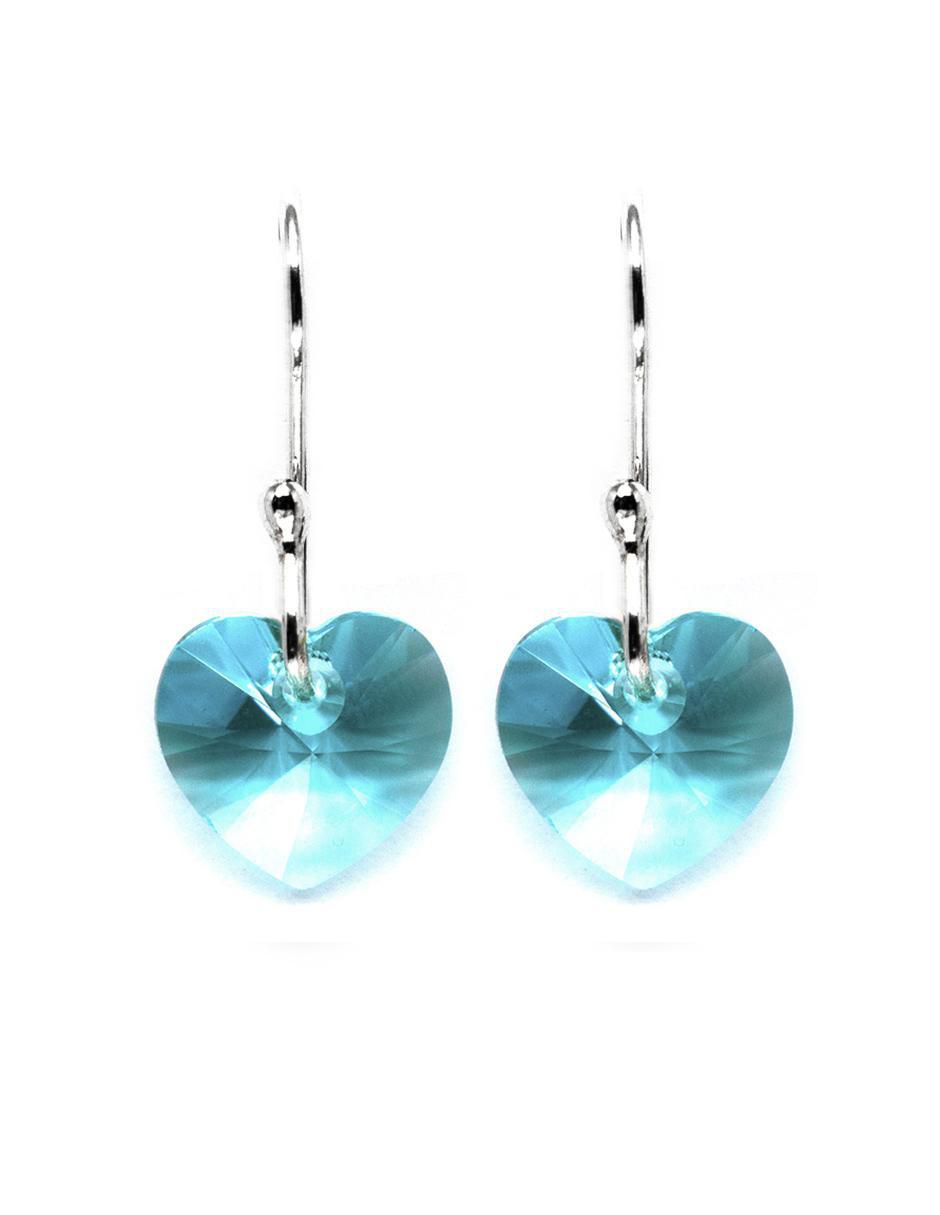 Aretes Heart con acabado brillante cristal 2