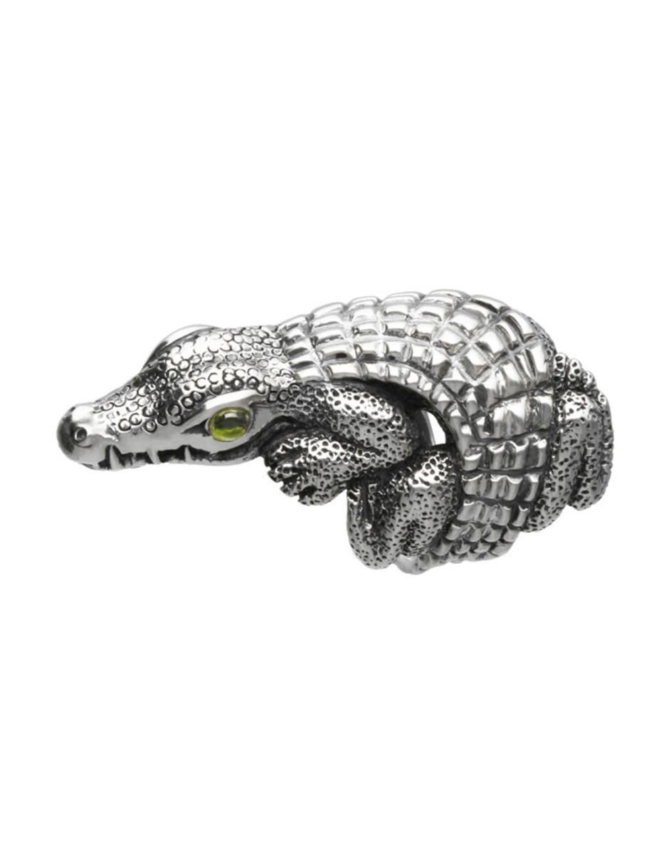 Anillo de serpiente peridoto brillante
