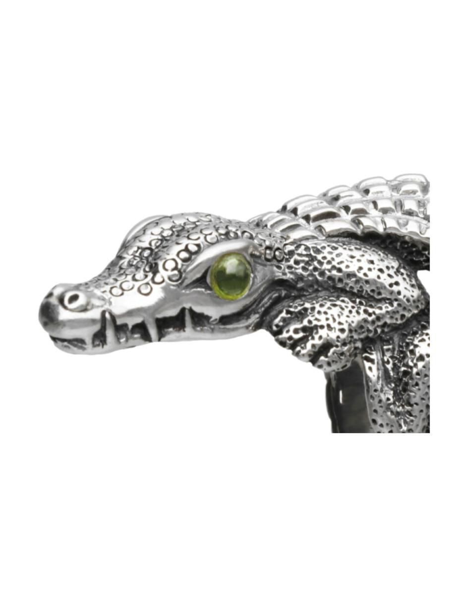Anillo de serpiente peridoto brillante