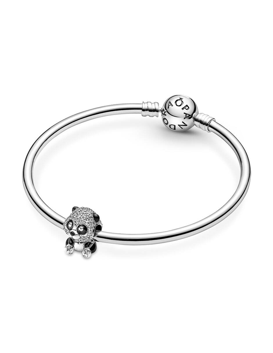 Charm de panda moments de plata P 925 zirconia cúbica 5