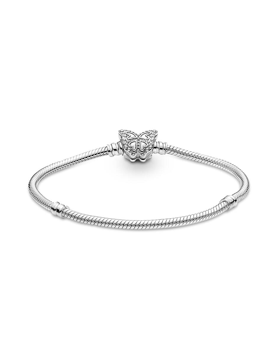 Brazalete de plata con acabado pulido 2