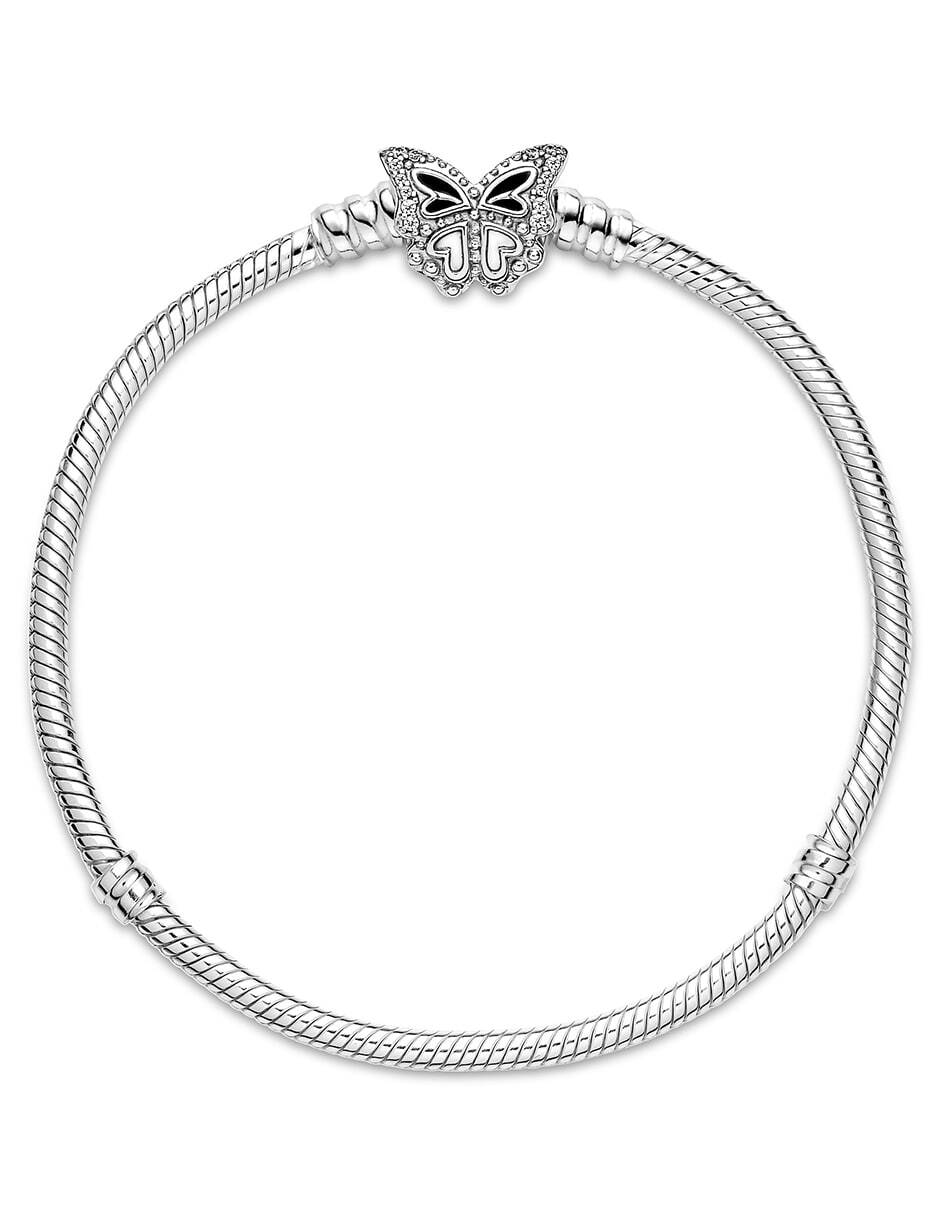 Brazalete de plata con acabado pulido 3