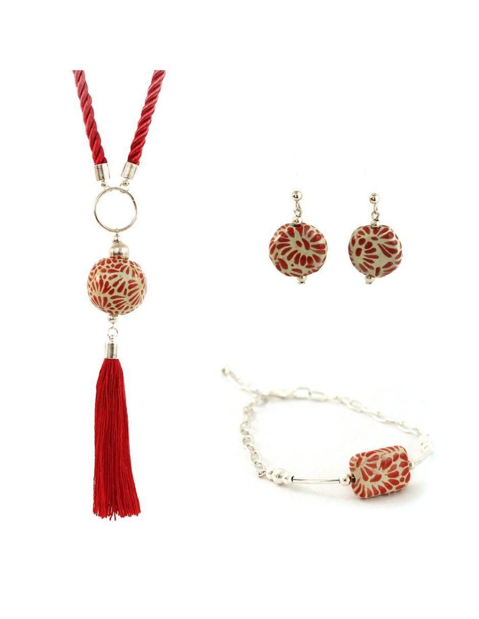 Aretes, collar y pulsera 1