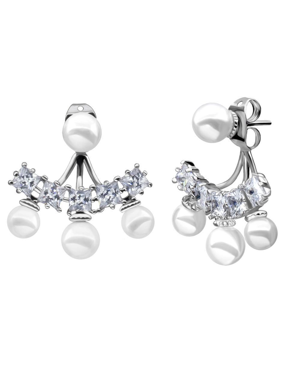 Broqueles de abanico con acabado brillante cristal