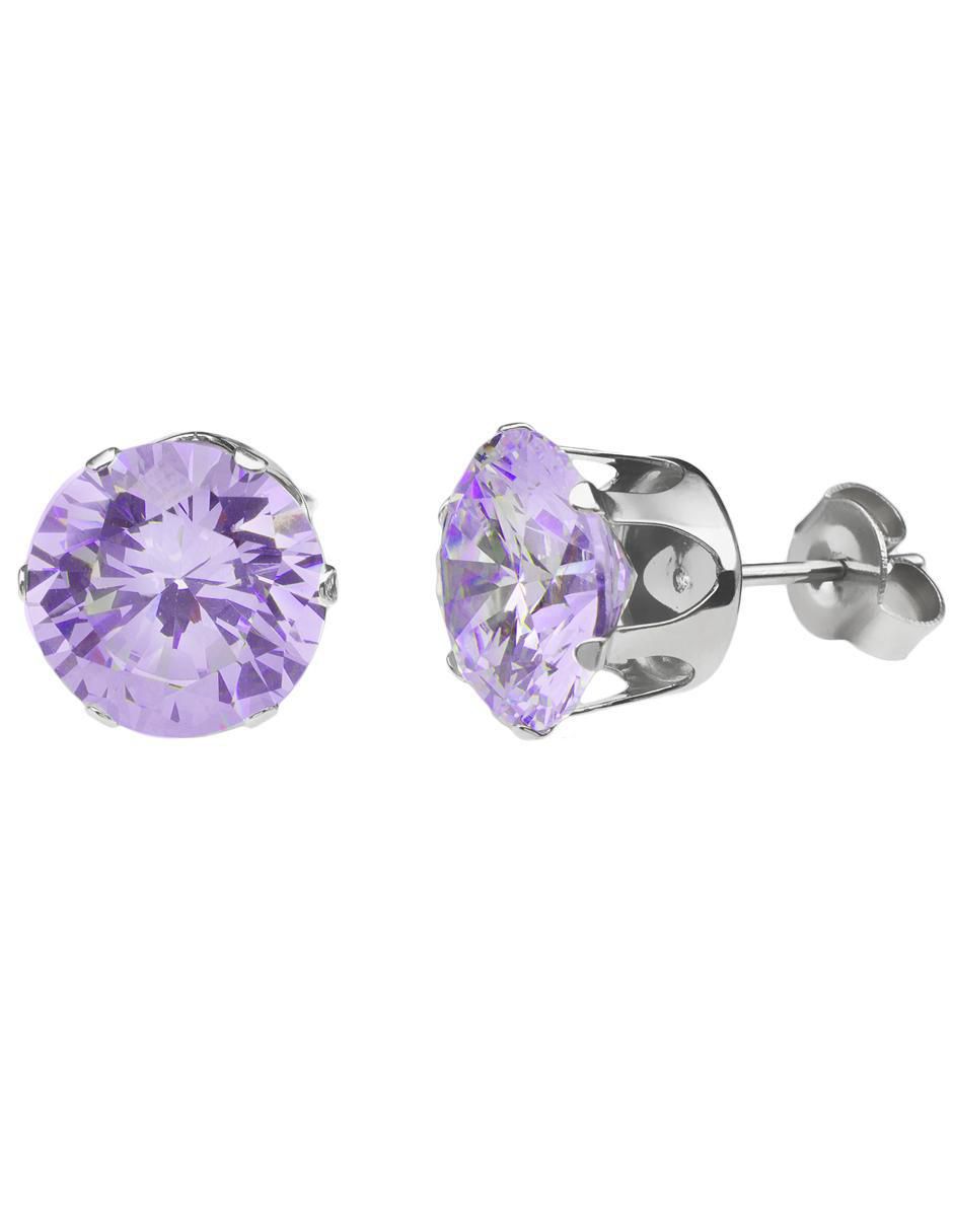 Broqueles circulares con acabado brillante cristal