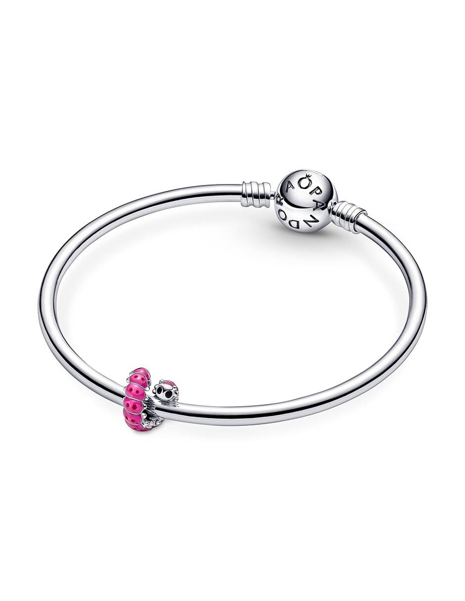 Charm de oruga moments de plata cristal 7