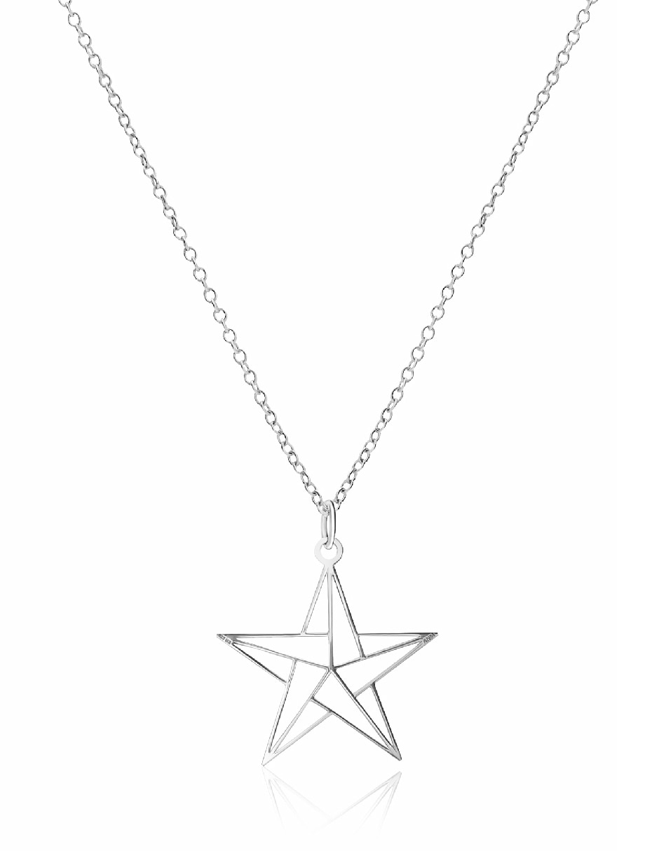 Dije de estrella de plata 2