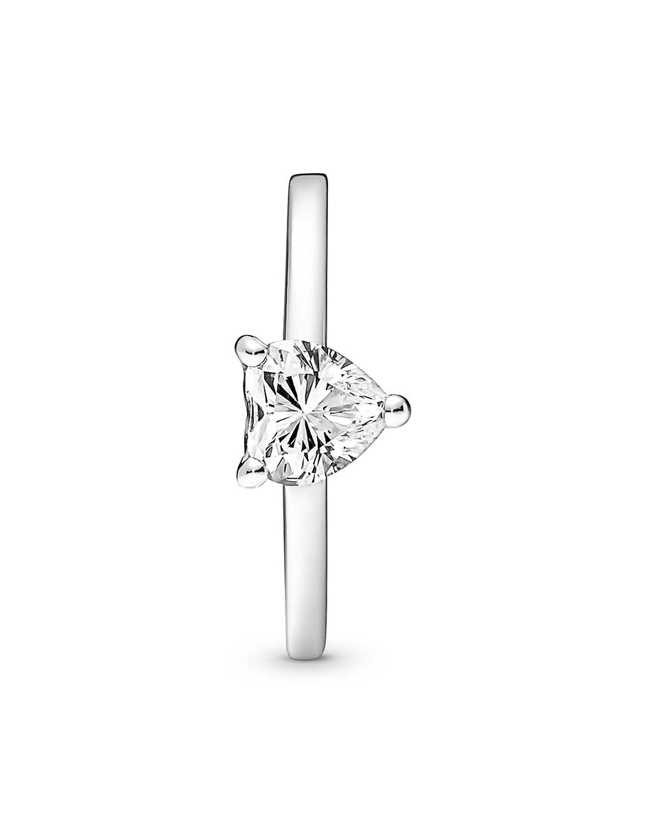 Anillo de corazón Timeless P 925 de plata zirconia cúbica pulido 3