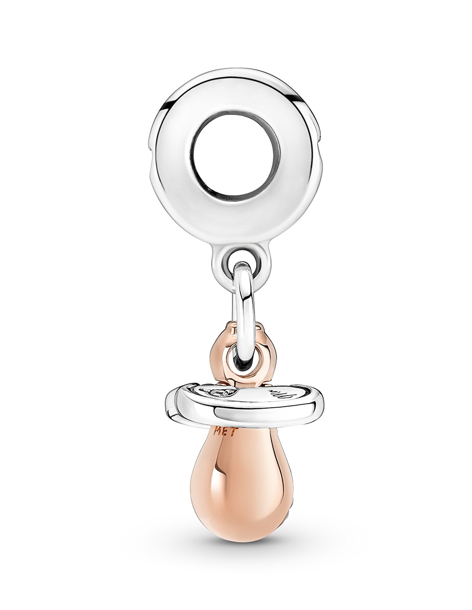 Charm de chupón moments de plata P 925 zirconia cúbica 3