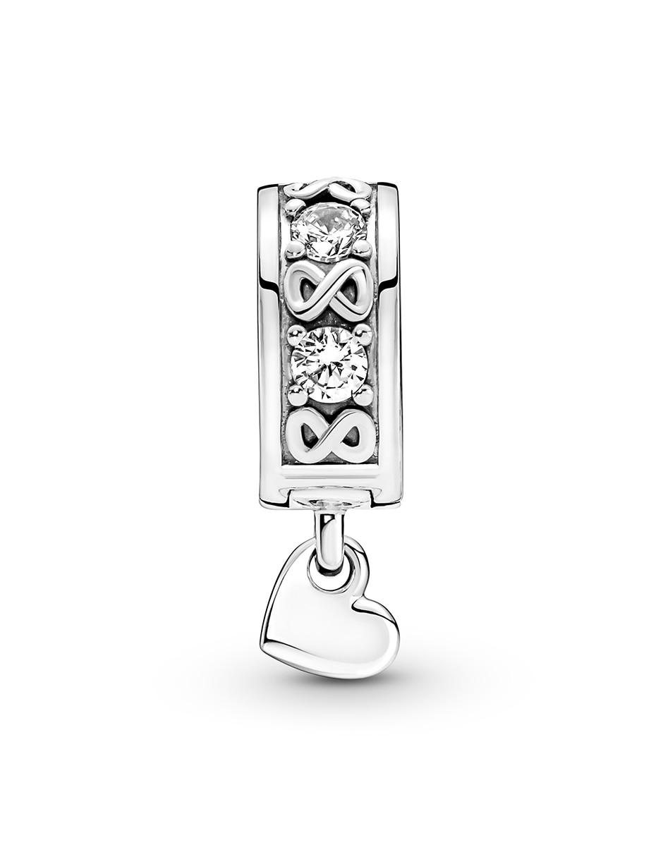 Charm de infinito moments de plata P 925 zirconia cúbica 2
