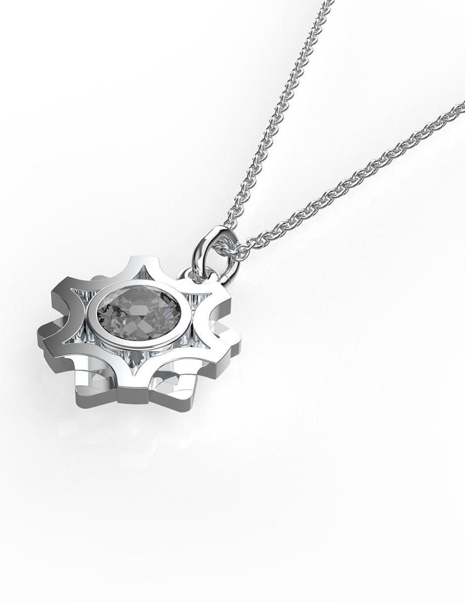 Dije de plata P 925 cristal 2
