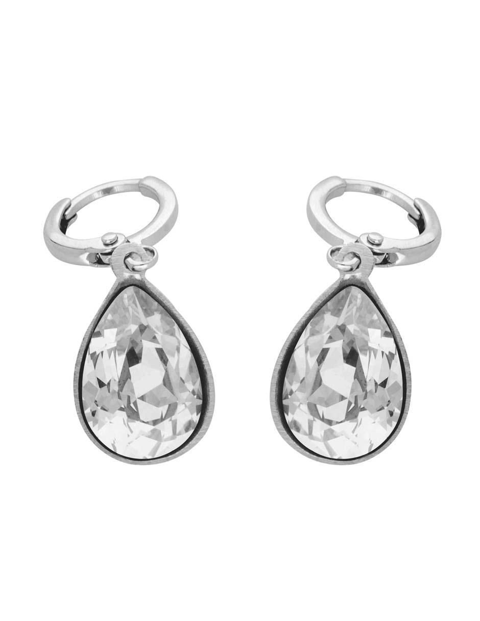Arracadas de gota con acabado brillante cristal Arracadas de gota con acabado brillante cristal