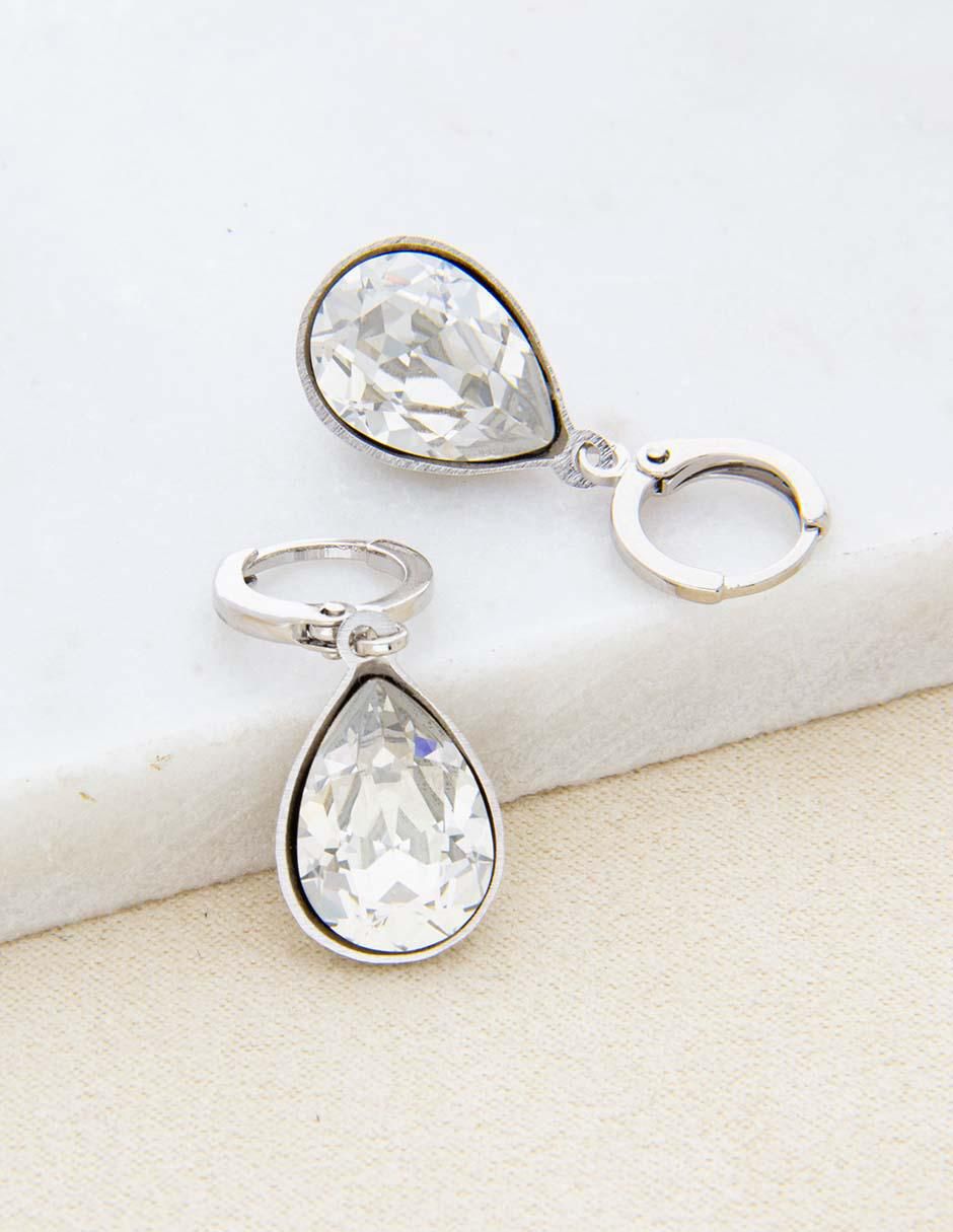 Arracadas de gota Ortiz Espinosa cristal
