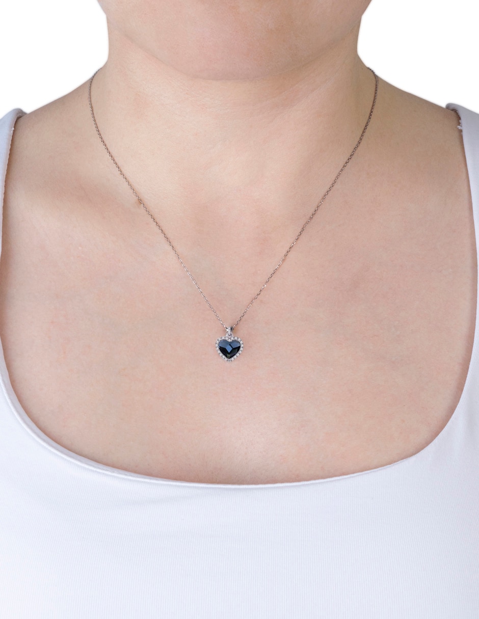 Colgante Y Dije de corazón cristal 3