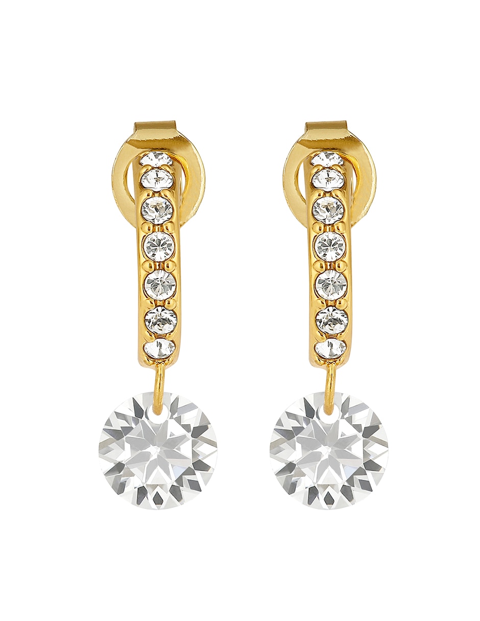 Arracadas con acabado brillante cristal