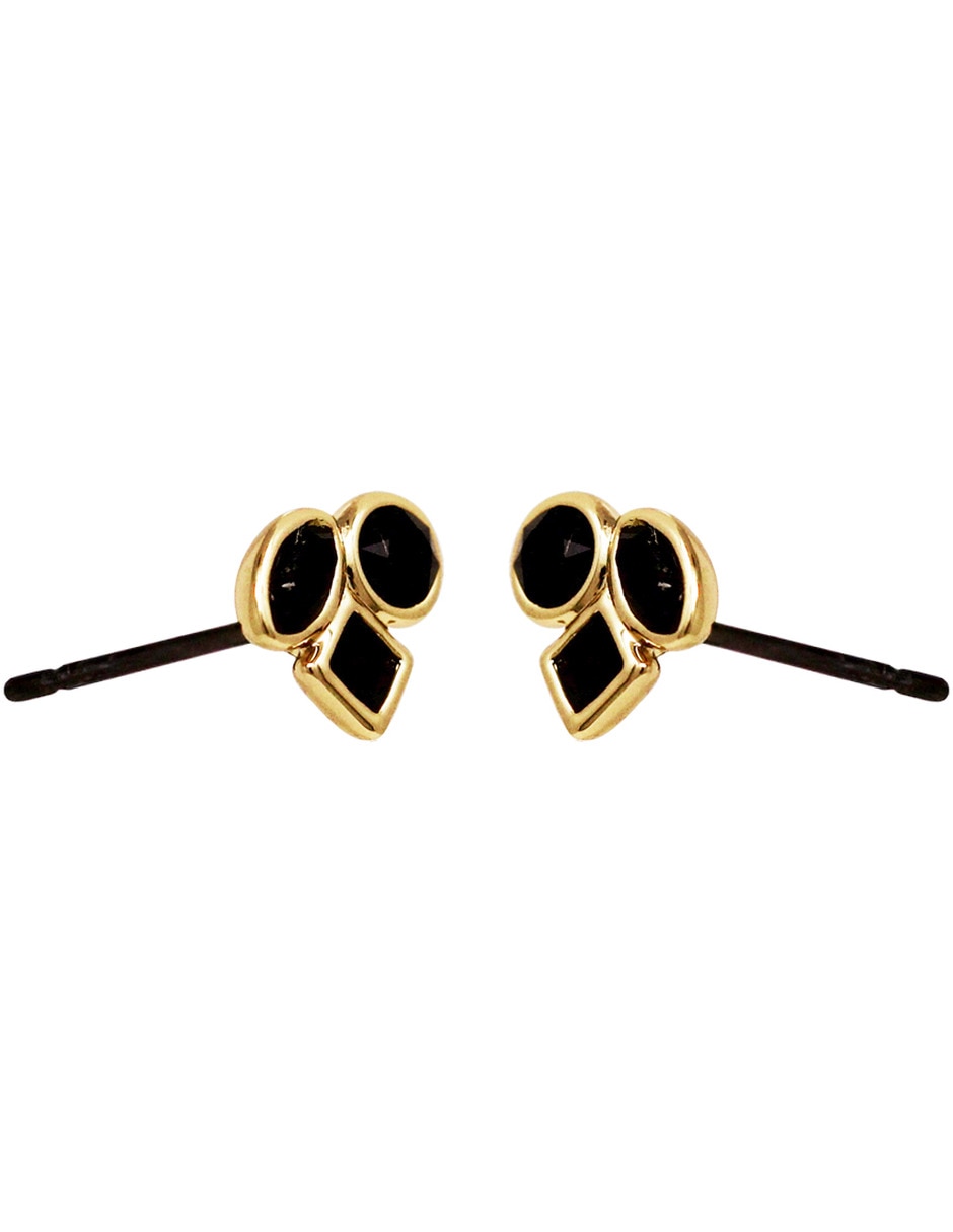 Broqueles Gold Collection con acabado brillante cristal 2