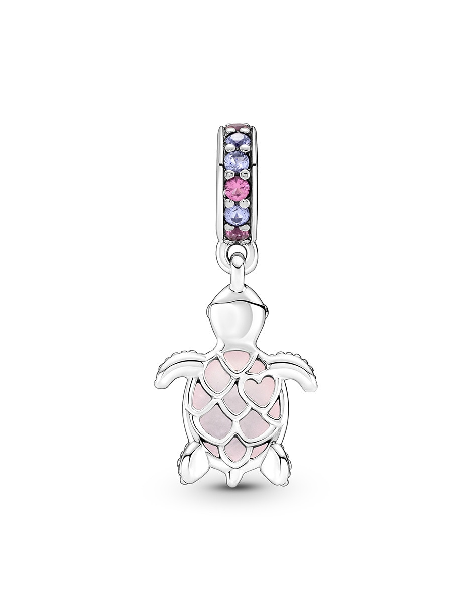 Charm de tortuga moments de plata P 925 cristal 2