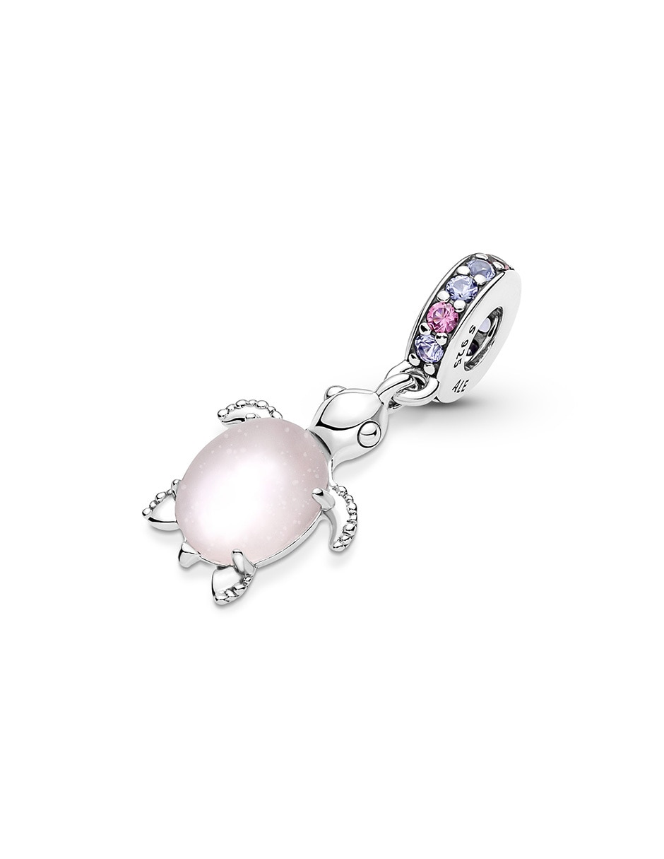Charm de tortuga moments de plata P 925 cristal 4