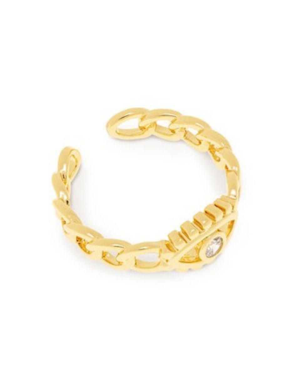 Anillo con gema zirconia