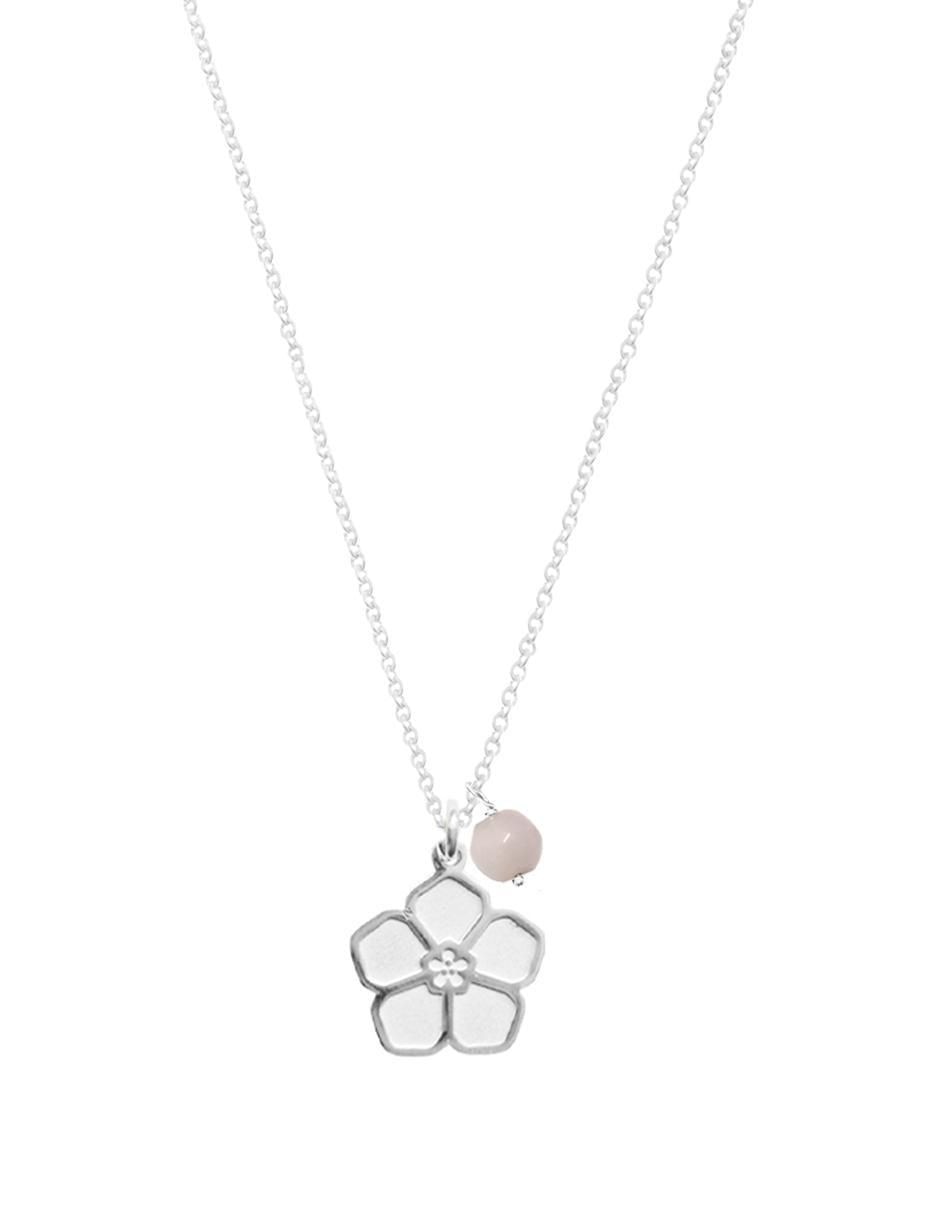 Collar de flor Suerte de plata P 925 Collar de flor Suerte de plata P 925