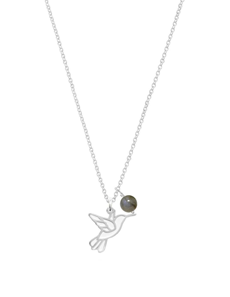 Collar de colibrí Suerte de plata P 925 Collar de colibrí Suerte de plata P 925