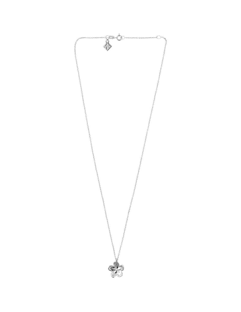 Collar de flor Floral de plata P 925