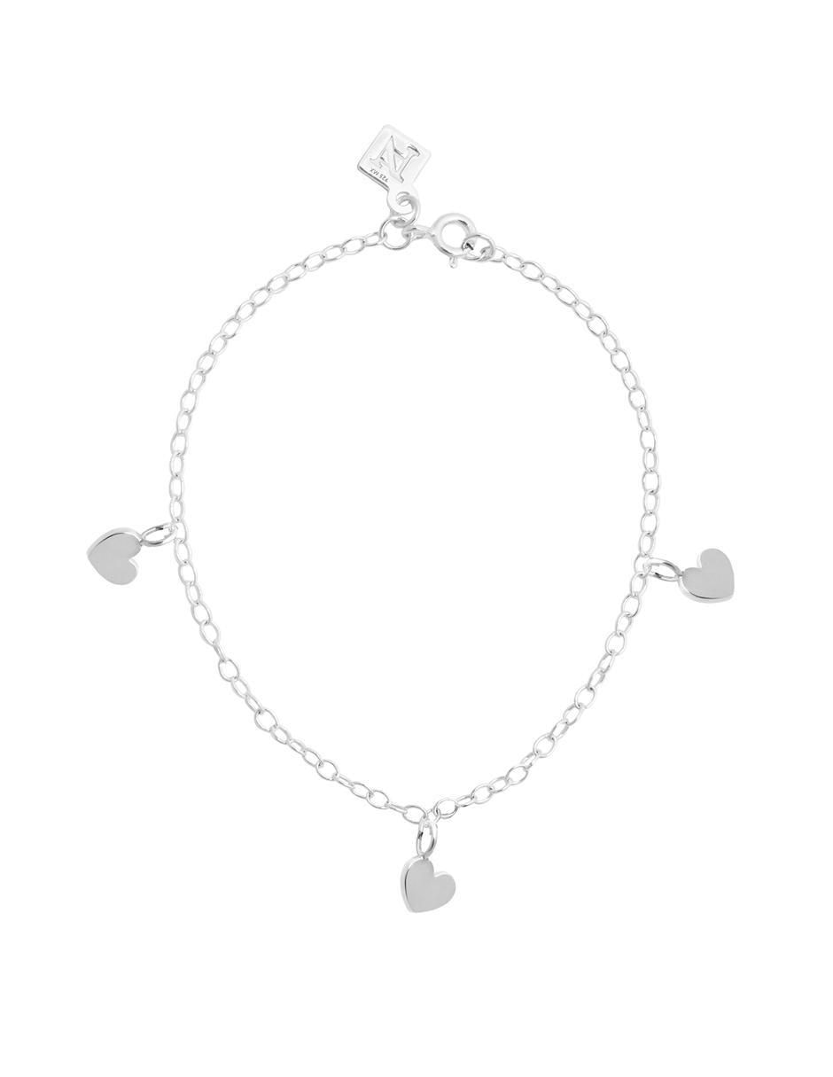 Pulsera de plata con acabado pulido