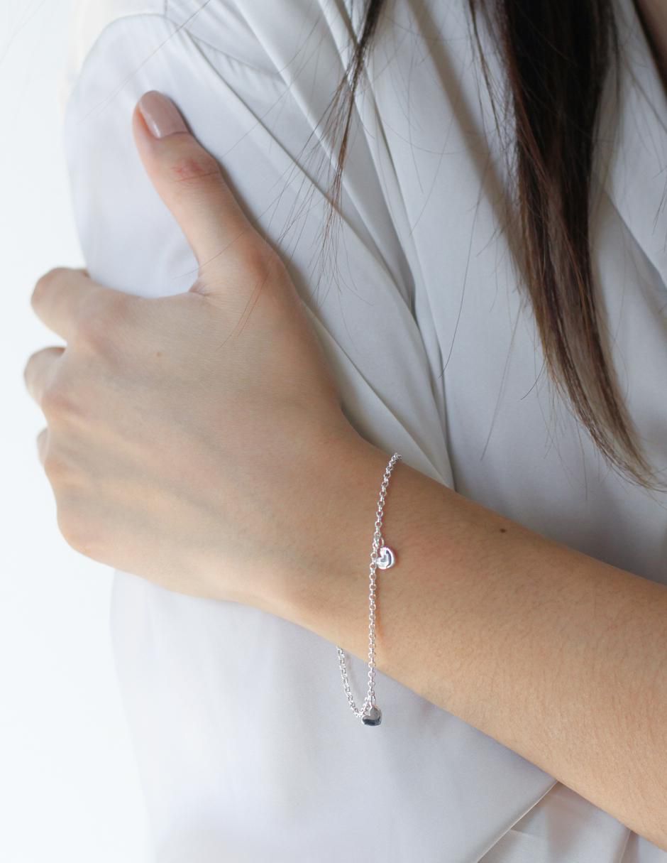 Pulsera de plata con acabado pulido 3