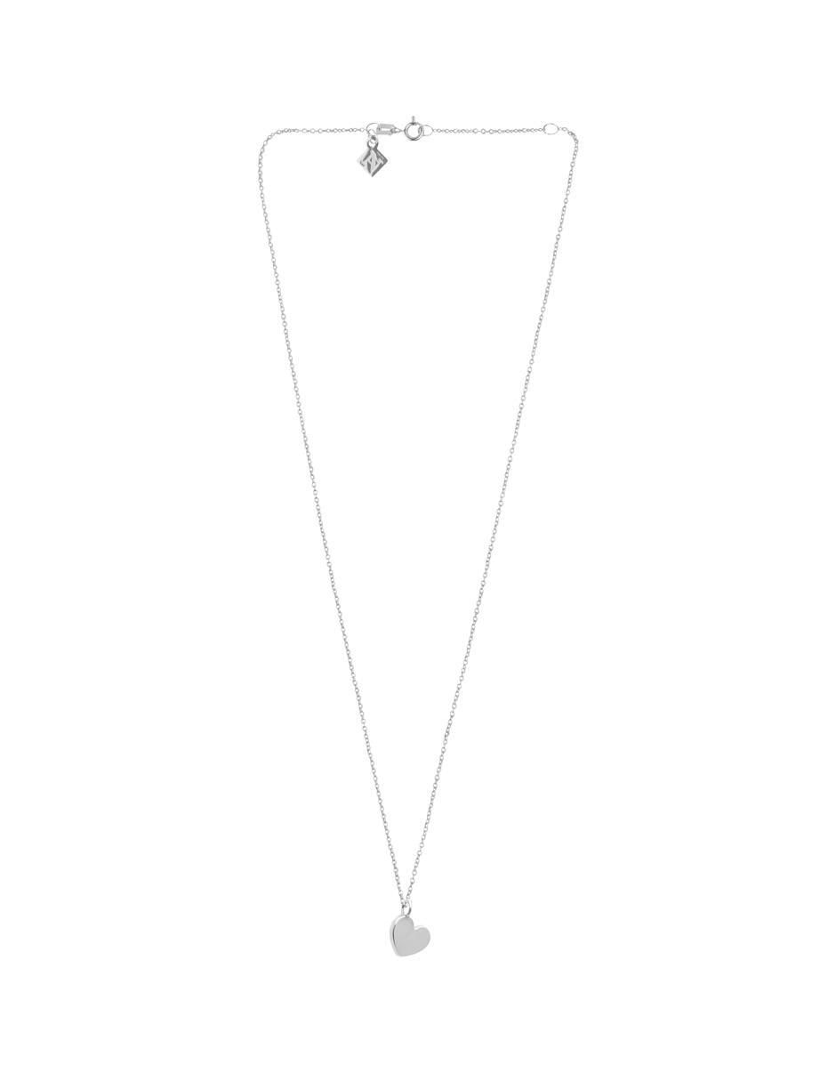 Collar de corazón Amore de plata P 925