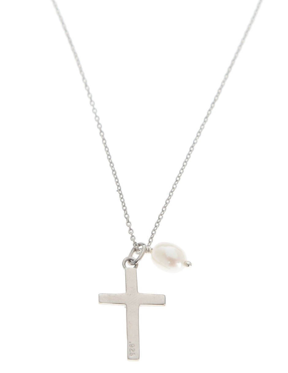 Dije de cruz de plata P 925 2