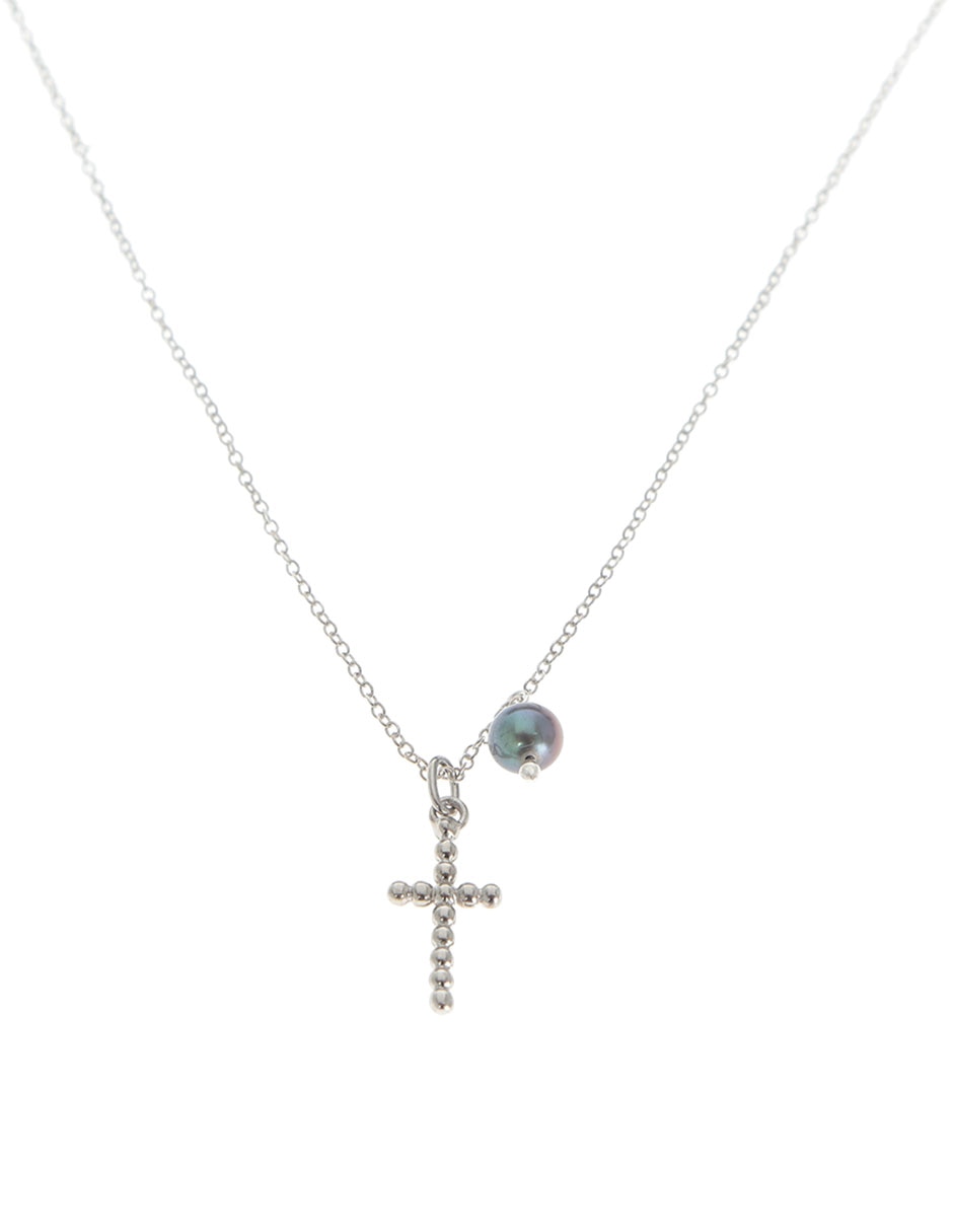 Dije de cruz de plata 2