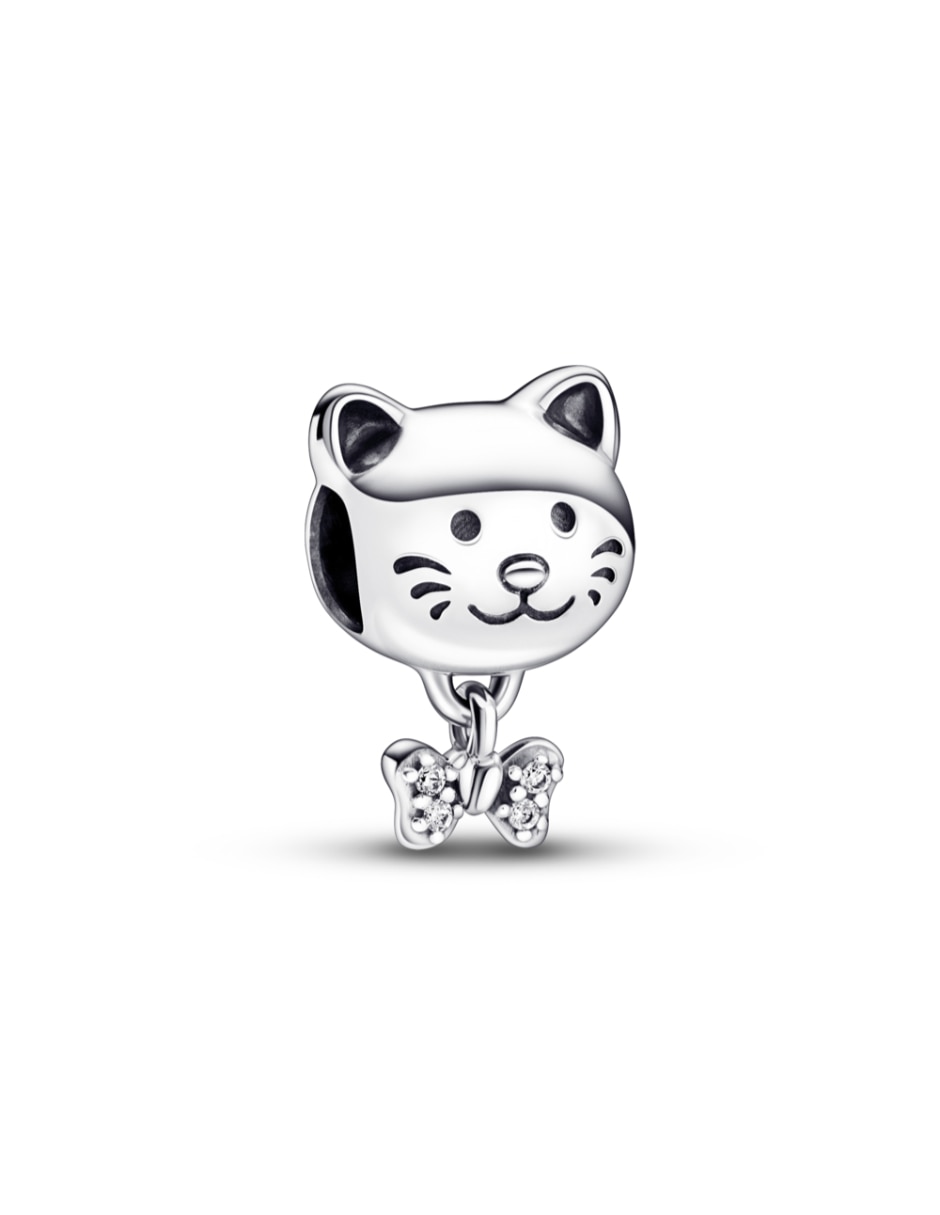 Charm de gato moments pdp de plata zirconia cúbica