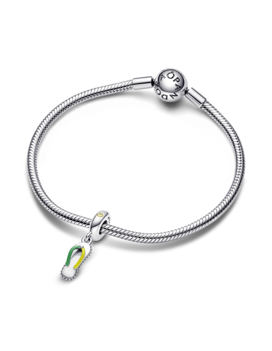 Charm de sandalia moments pdp de plata zirconia cúbica 3