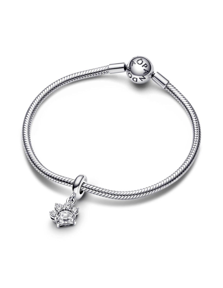 Charm de huella moments pdp de plata zirconia cúbica 3