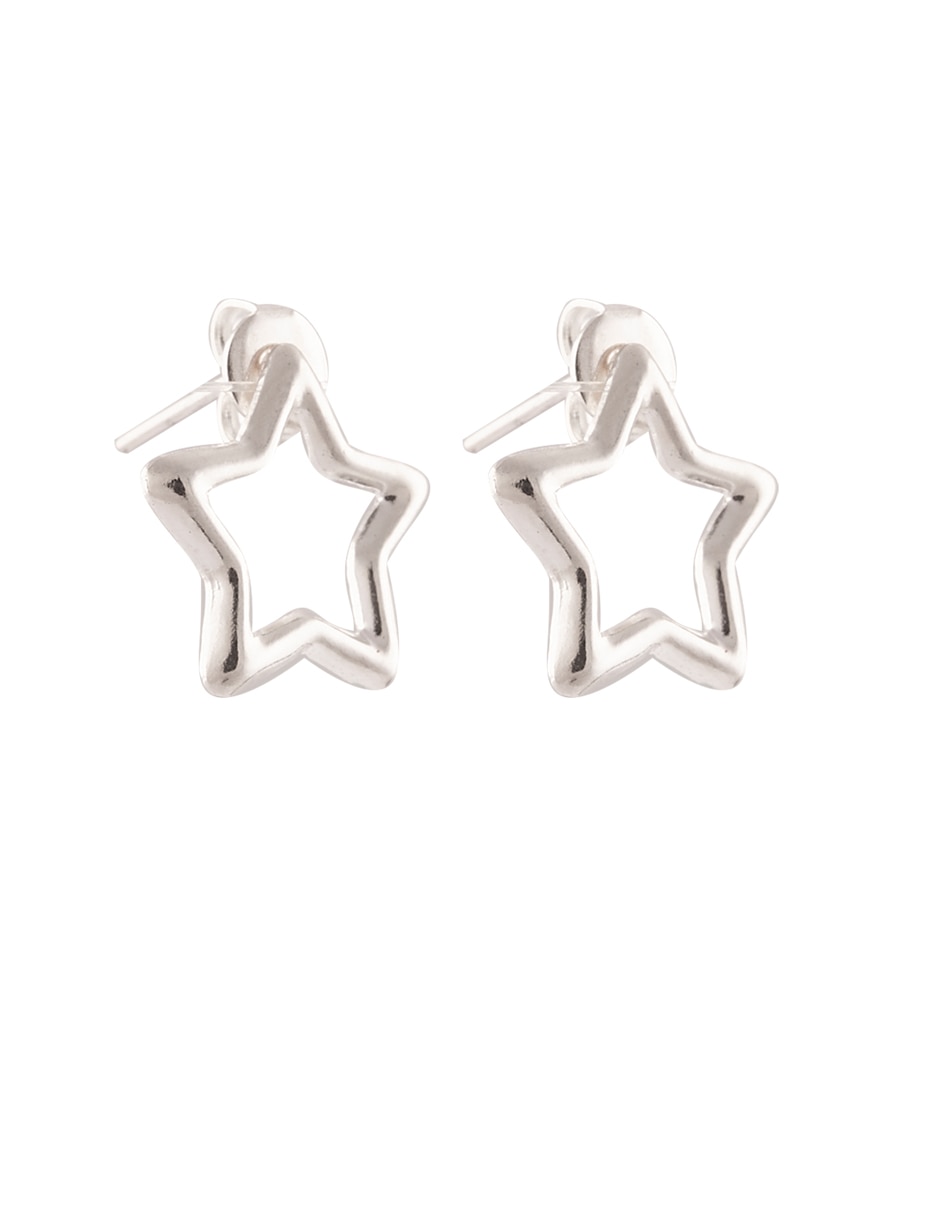 Aretes y collar de estrella de plata P 925 3
