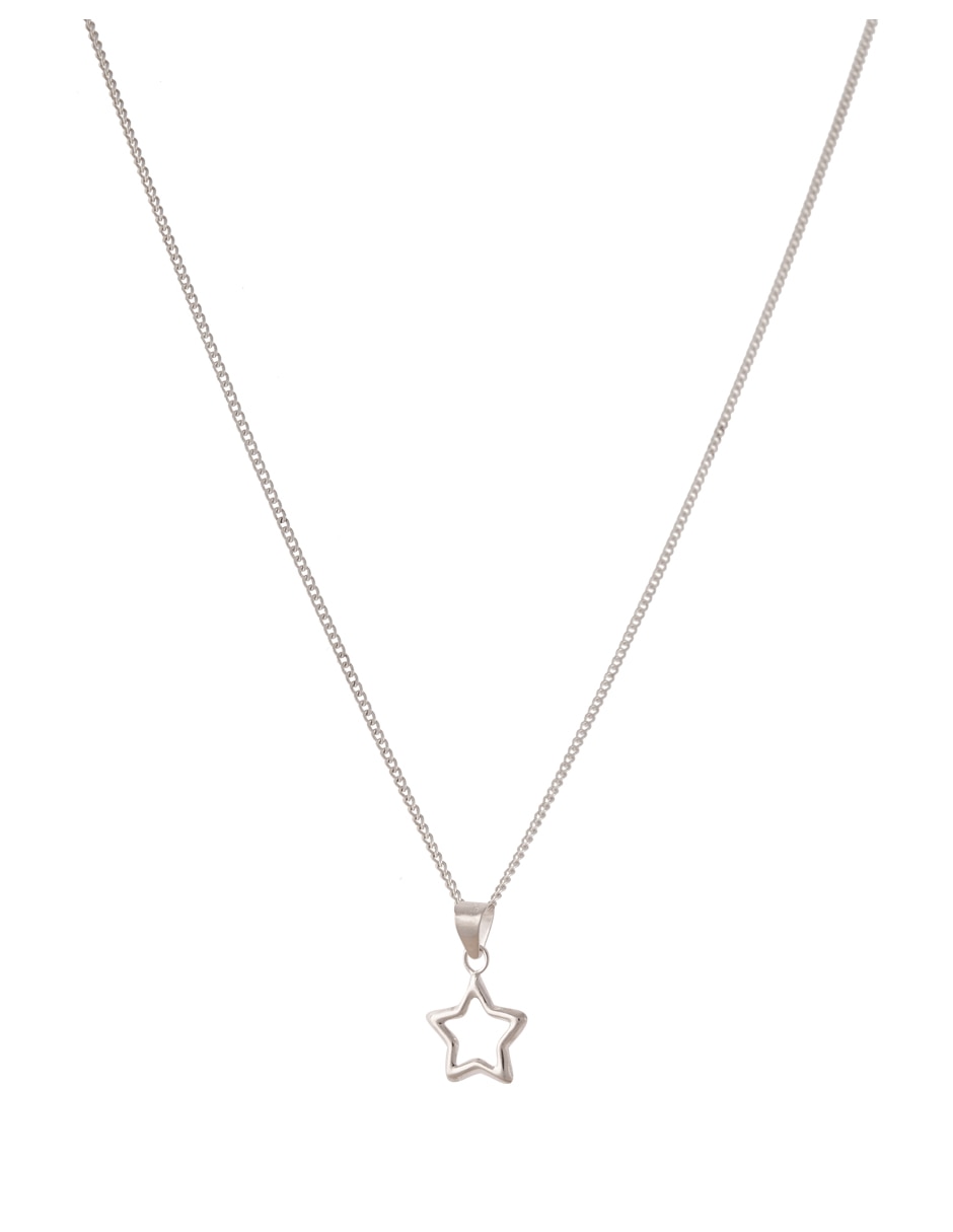 Aretes y collar de estrella de plata P 925 5