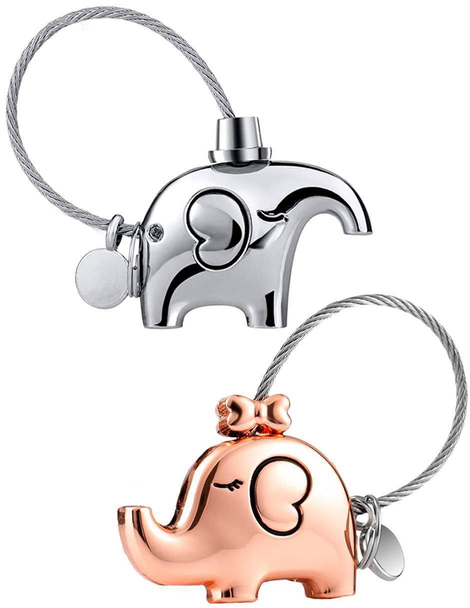 Set de llaveros de elefante