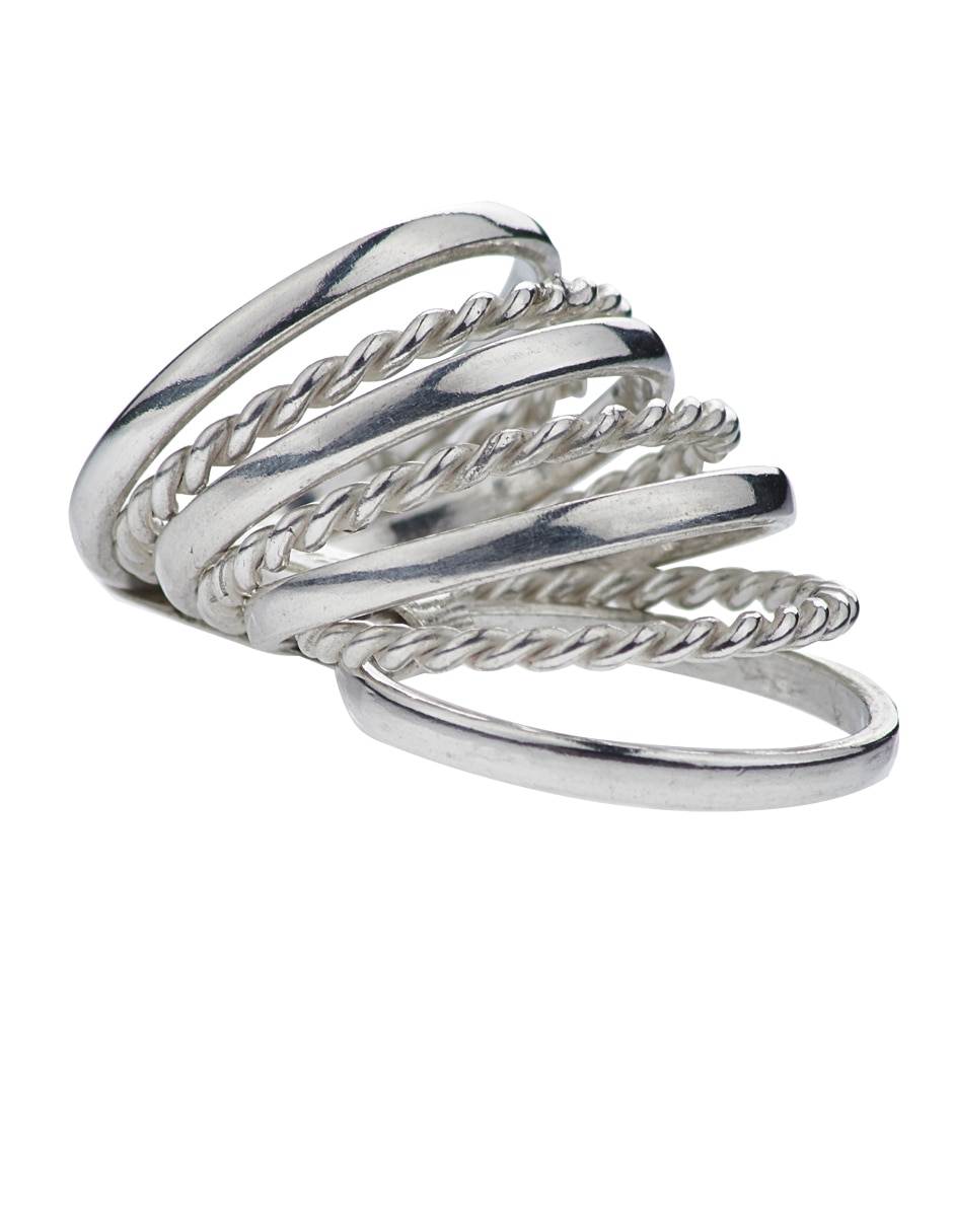 Anillo P 925 de plata brillante 3