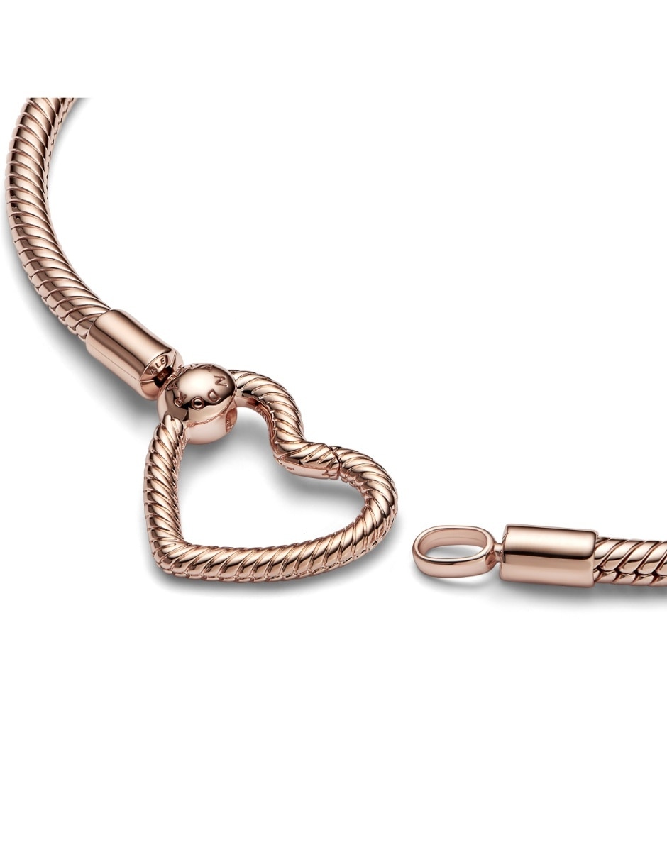 Brazalete de plata Signature con acabado baño de oro rosa 2