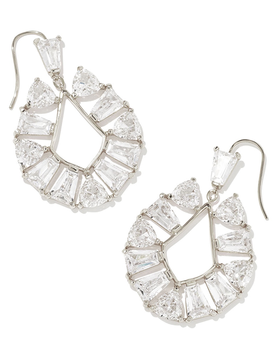 Aretes de gota Blair con acabado brillante cristal