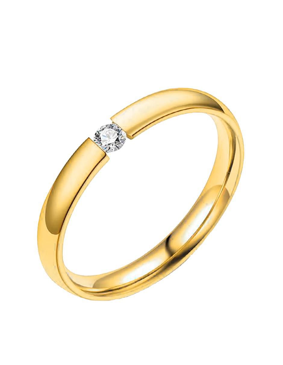Anillo con gema de plata zirconia brillante