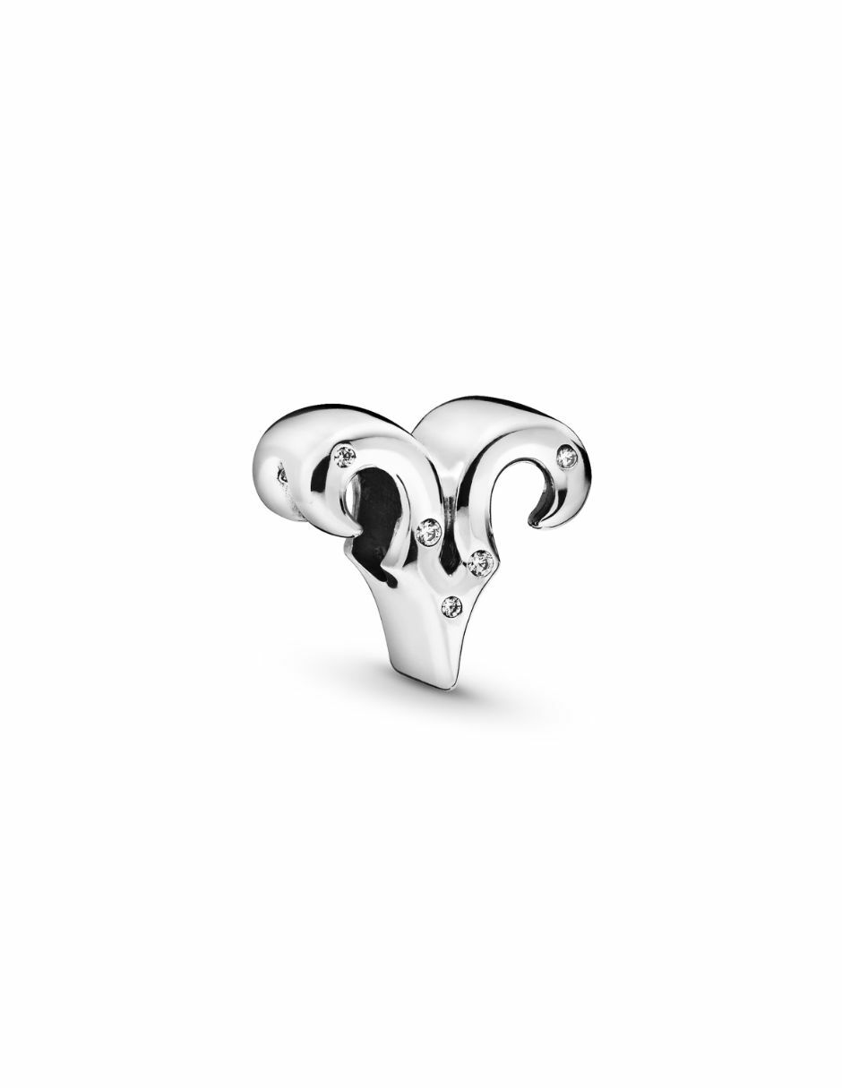 Charm de signo zodiacal de plata P 925 zirconia cúbica
