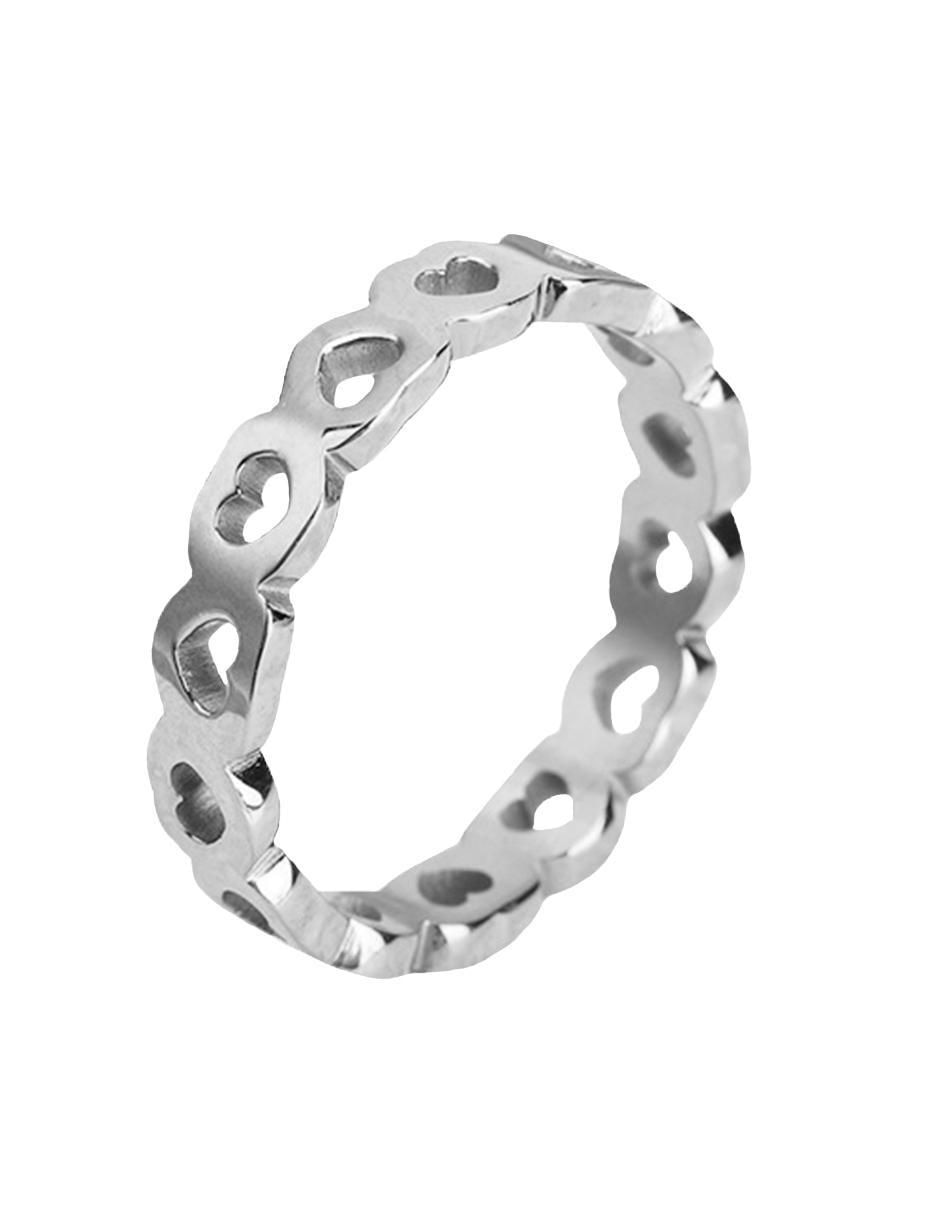 Anillo de corazón brillante