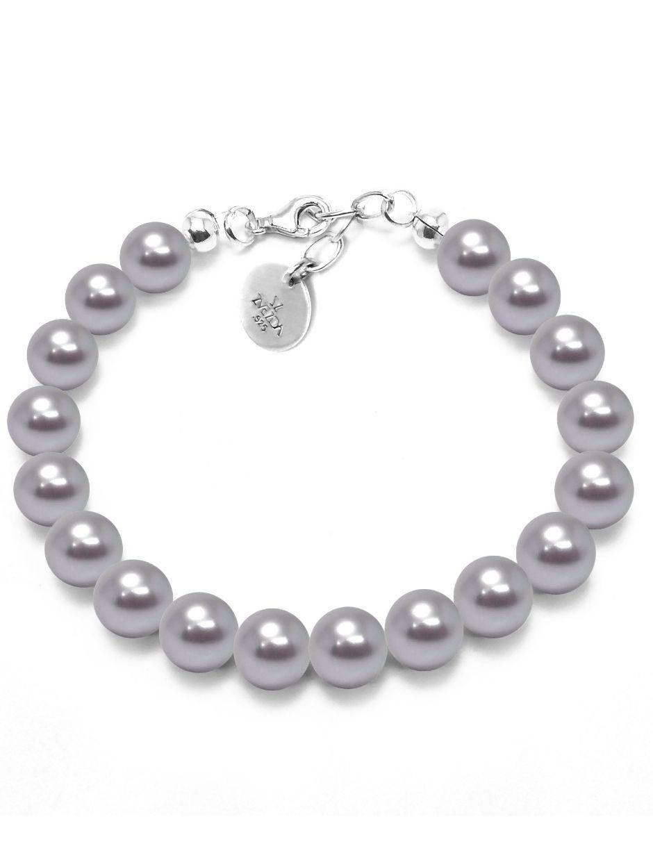 Aretes, collar y pulsera Pearls de plata P 925 cristal 6