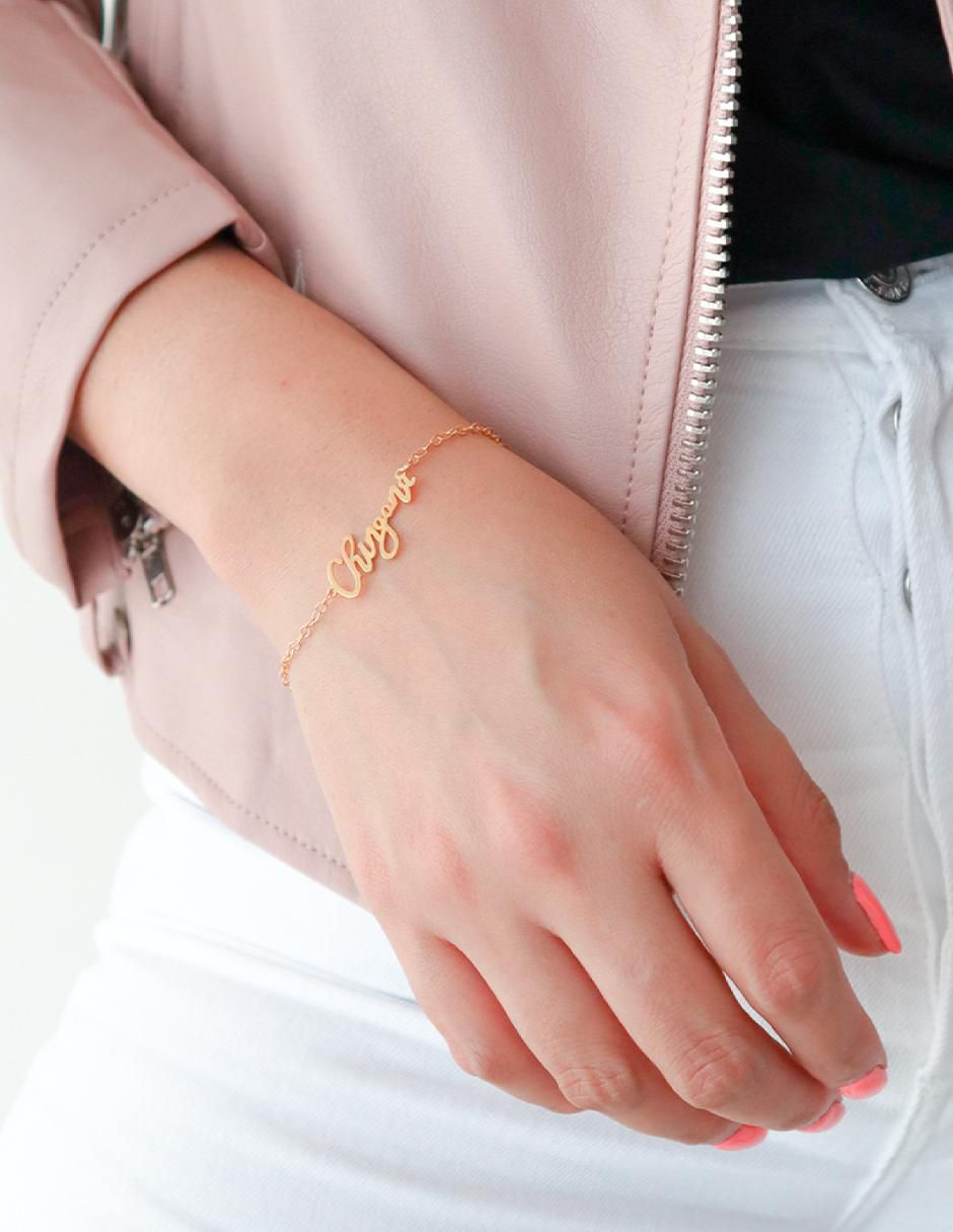 Pulsera de plata con acabado pulido 3