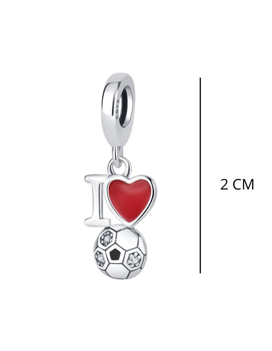 Charm de corazón mundial de plata P 925 6