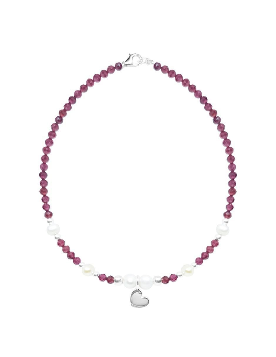Pulsera de plata Amore con acabado pulido